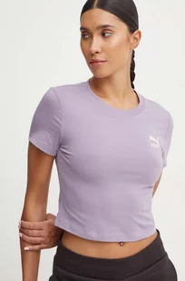 Puma t-shirt damski kolor fioletowy 626577 - Koszulki sportowe damskie - miniaturka - grafika 1