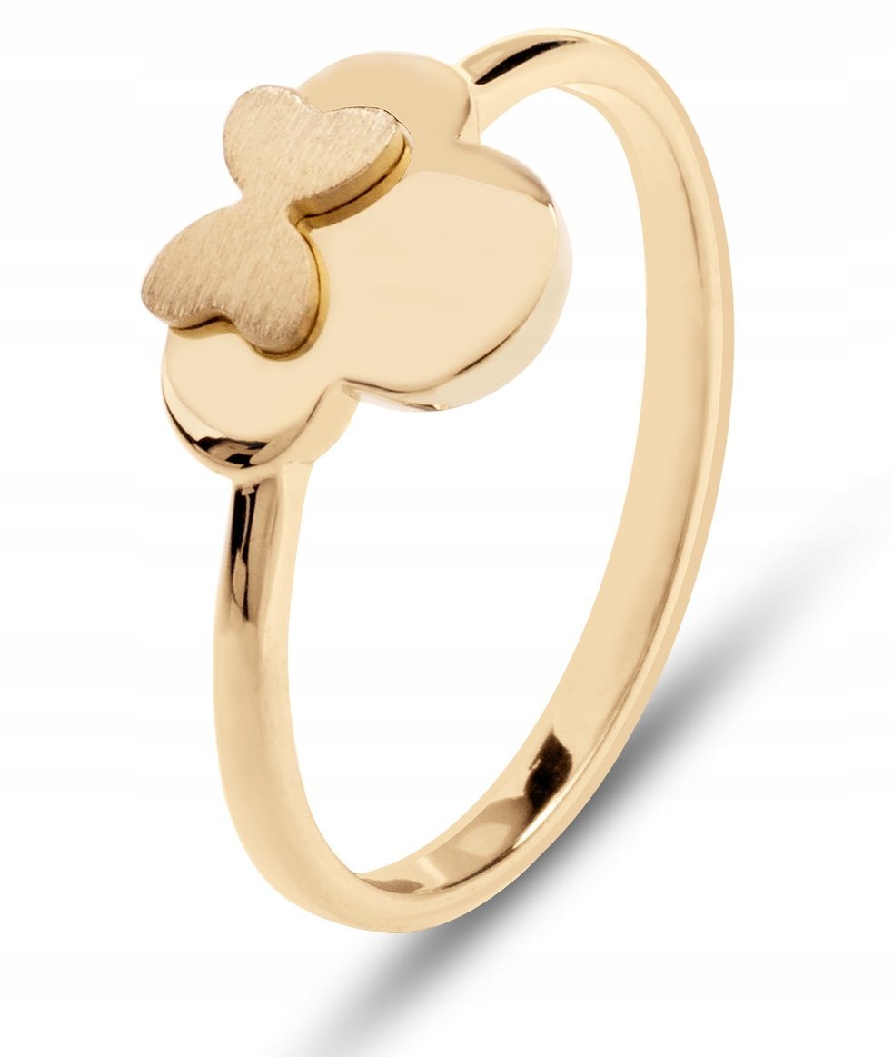 ZŁOTY PIERŚCIONEK MYSZKA MINNIE 585