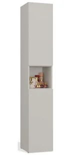 Słupek łazienkowy z koszem na pranie kaszmir Z6-E59 - Szafki łazienkowe Słupek łazienkowy z koszem na pranie kaszmir Z6-E59 - Szafki łazienkowe - miniaturka - grafika 1