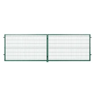 Bramy garażowe - NATERIAL Brama dwuskrzydłowa Modus 5x1.5 m zielona - miniaturka - grafika 1