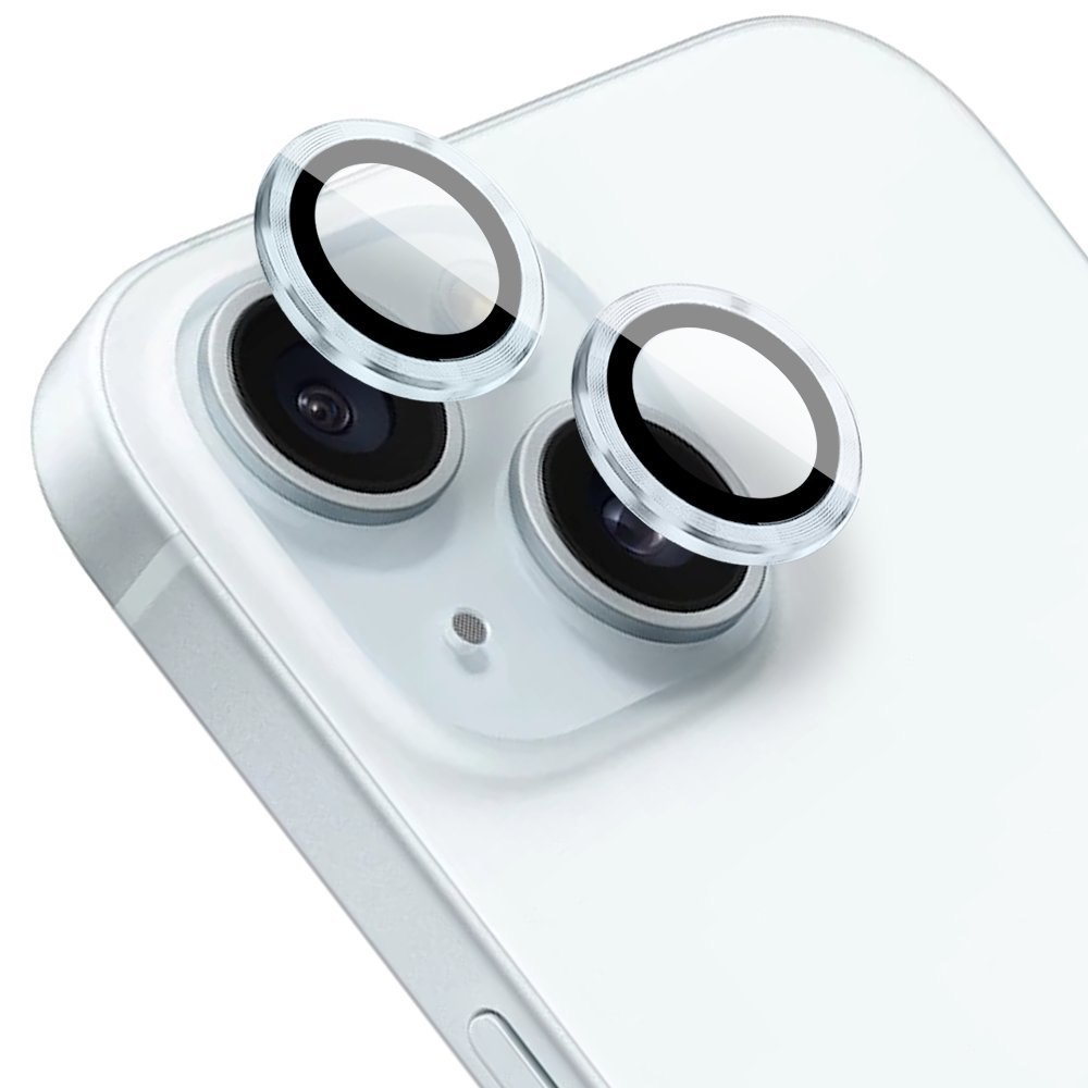 Osłona aparatu, szkło 9H do iPhone 15 Plus, 1 zestaw, niebieska