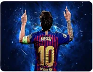 Podkładki pod mysz - Podkładka pod myszkę LIONEL MESSI + imię - miniaturka - grafika 1