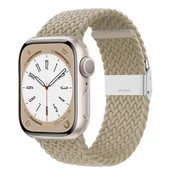 Akcesoria do smartwatchy - Pasek CRONG Wave Band do Apple Watch (38/40/41mm) Beżowy - miniaturka - grafika 1