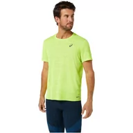Koszulki męskie - ASICS Ventilate Actibreeze Short Sleeve 2011C231-302 męski t-shirt zielony - miniaturka - grafika 1