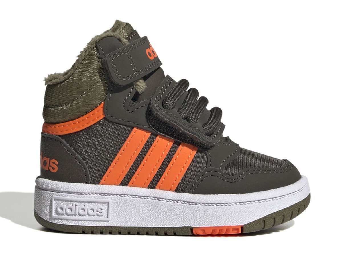 Buty dziecięce adidas Core GW4480 HOOPS MID 3.0 AC I Zielone
