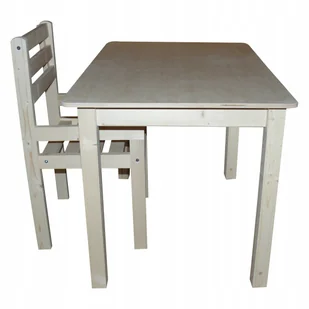 STOLIK 75/50 + KRZESEŁKO NIEMOWLAK PODŁOKIETNIK - Zestawy mebli dla dzieci - miniaturka - grafika 1