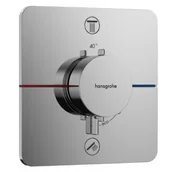 Baterie podtynkowe - HANSGROHE 15583000 ShowerSelect Comfort Q Bateria termostatyczna, podtynkowa do 2 odbiorników Chrom - miniaturka - grafika 1