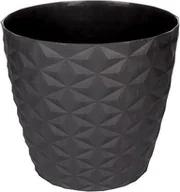 Donice - Crystal matt doniczka z recyklingu 16 cm,  antracytowy - miniaturka - grafika 1
