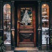 Ozdoby bożonarodzeniowe - Nakleo szablon wielokrotny do sztucznego śniegu // CHOINKA - Rozmiar L (65x95cm) - miniaturka - grafika 1