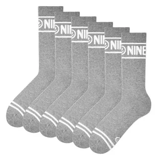 Zooksy, 6-pak długich skarpetek ribbowanych, szare, 41/46 - Skarpetki męskie - miniaturka - grafika 1