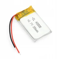 Ładowarki i akumulatory - Akumulator Li-Poly 200Mah 3.7V 402030 - miniaturka - grafika 1