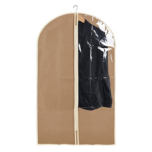 HOUSE COLLECTION Etui na drzwi sukienki 60 x 100 cm, pokrowiec na ubrania pyłoszczelna musztarda, TNT na ubrania, okładka ubrania z zawiasami, etui na sukienki do dymowania, kurtki, spódnice