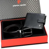 Paski - Portfel i pasek do spodni męski zestaw skórzany - miniaturka - grafika 1