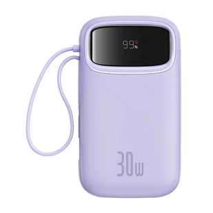 Powerbank Baseus QPow 2 20000mAh 30W 2xUSB-C (fioletowy) - Powerbanki - miniaturka - grafika 1