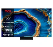 Telewizory - TCL QD-Mini LED 55C805 - 55" 4K Google TV - miniaturka - grafika 1