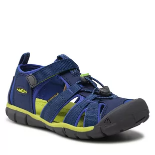 Keen Sandały Seacamp II Cnx 1022993 Blue Depths/Chartreuse - Sandały damskie - miniaturka - grafika 1