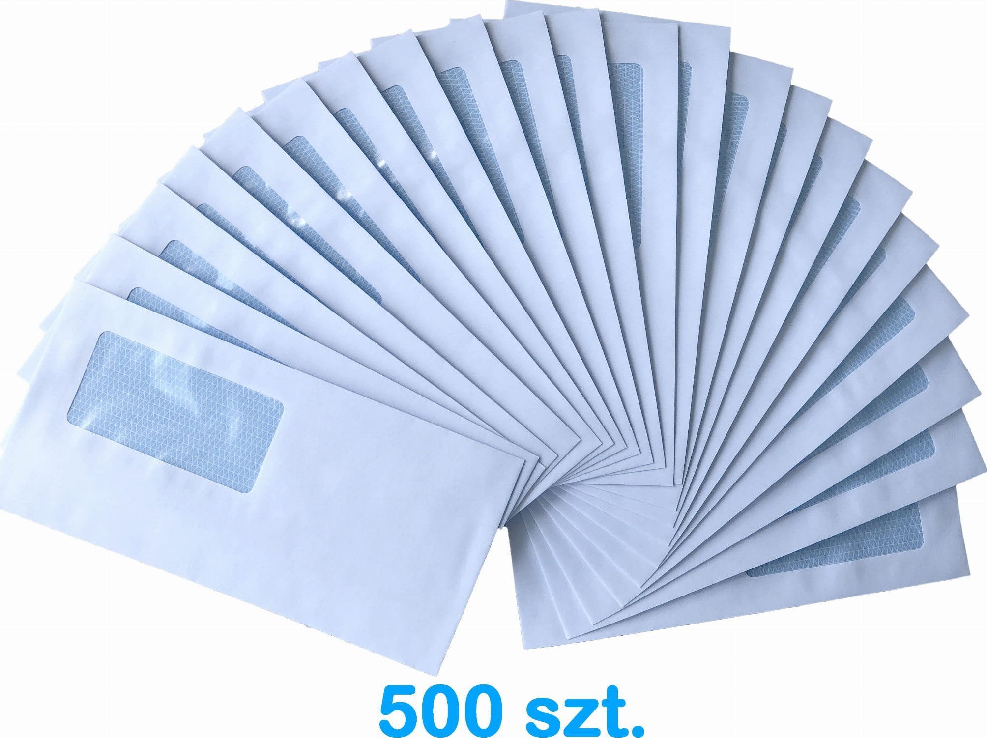 Pako Koperta DL biała SK samoklejąca 110x220 mm - okienko 90x45 mm - 500 szt.