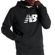 Bluzy sportowe męskie - Bluza New Balance MT43904BK - czarna - miniaturka - grafika 1