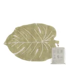 Dywany - Lorena Canals, Dywan bawełniany, Mini Monstera, 75x100 cm, zielony - miniaturka - grafika 1