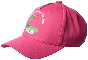 FILA Unisex dziecięca czapka bejsbolówka Bhilai Club Kid 5 paneli, carmine, rozmiar uniwersalny, karminowy, jeden rozmiar - Czapki damskie - miniaturka - grafika 1