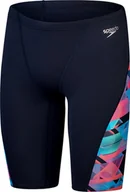 Kąpielówki męskie - Męskie bokserki kąpielowe spodenki basenowe pływackie Speedo Alov Digi V-cut Jam Am rozmiar XL - miniaturka - grafika 1