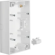Gniazdka elektryczne - Hager Polo Puszka natynkowa 2-krotna śnieżnobiały B.1/B.3 10421909 10421909 - miniaturka - grafika 1