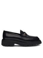 Półbuty damskie - Gino Rossi Loafersy GRACE-I23-26372PE Czarny - miniaturka - grafika 1