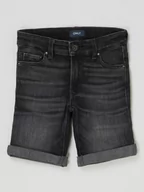 Spodnie i spodenki dla chłopców - Szorty jeansowe o kroju slim fit z dodatkiem streczu model ‘Matt’ - miniaturka - grafika 1