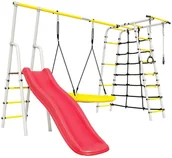 Place zabaw - Plac Zabaw Małpka Plus Zjeżdżalnia Drabinki Leżak huśtawka 100 kg - miniaturka - grafika 1