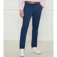 Spodnie męskie - Tommy Hilfiger Satynowe spodnie chino HARLEM Tapered fit - miniaturka - grafika 1