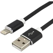 Kable USB - Apple everActive Kabel przewód silikonowy USB Lightning everActive CBS-1IB 1m z obsługą szybkiego ładowania do 2.4A czarny - miniaturka - grafika 1