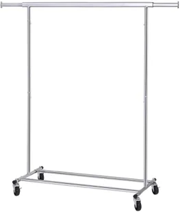 Wieszak Na Metalowy 4 Kółkach Na Ubrania L2-N10 - Wieszaki i stojaki Wieszak Na Metalowy 4 Kółkach Na Ubrania L2-N10 - Wieszaki i stojaki - miniaturka - grafika 1
