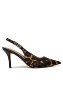 Sandały damskie - Guess Sandały FLTNSH LEP05 Brązowy - miniaturka - grafika 1