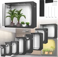Szklarnie ogrodowe - LZQ Namiot do uprawy roślin Szklarnia Szafka do uprawy warzyw Ogród Uprawa ziół Szafka do uprawy kwiatów w pomieszczeniach Małe pomidory Hydro Green, Rozmiar: 40 x 60 x 120 cm - miniaturka - grafika 1
