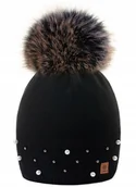 Czapki damskie - Zimowa CZAPKA CIEPŁA pompon i polar Woolk Verona - miniaturka - grafika 1