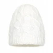 Czapki damskie - Czapka zimowa damska z angory NELL Ecru - miniaturka - grafika 1