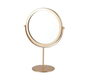 Lusterka do makijażu - eCarla lusterko obrotowe złote L14Z - miniaturka - grafika 1
