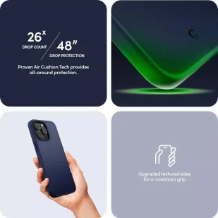 Etui Spigen Cyrill Kajuk Mag do MagSafe do iPhone 15 Pro Max navy - Etui i futerały do telefonów - miniaturka - grafika 10