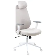 Fotele i krzesła biurowe - Beliani Krzesło biurowe ORYN Jasnoszary - miniaturka - grafika 1