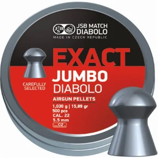 Śrut 5,51 mm JSB Exact Jumbo 250 szt - Amunicja do wiatrówek - miniaturka - grafika 1