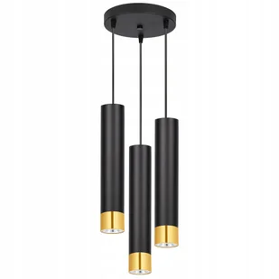 Lampa Wisząca Żyrandol Plafon Tuby Metal Led GU10 - Lampy sufitowe - miniaturka - grafika 1