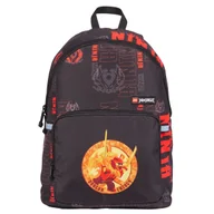 Plecaki - LEGO Ninjago Basic Backpack 20266-2502, Czarne Plecak, pojemność: 18 L - miniaturka - grafika 1