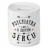 Skarbonki - Dla Psychiatry Skarbonka na Urodziny na Prezent z Nadrukiem ze Zdjęciem + Opakowanie na prezent (wzór 03) - miniaturka - grafika 1