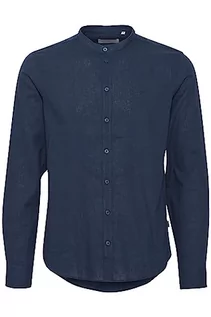 Koszule męskie - CASUAL FRIDAY Męska koszula CFAnton 0053 CC LS Linen Mix Shirt koszula w stylu ciemnogranatowym, XL, 194013_dark Navy, XL - grafika 1