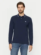 Koszulki męskie - Lee Polo 112355666 Granatowy Regular Fit - miniaturka - grafika 1