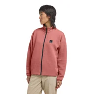 Kurtki damskie - Polar damski Jack Wolfskin MOGARI FZ W mineral red - XS - miniaturka - grafika 1