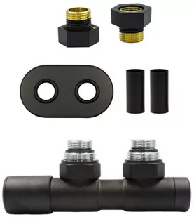 Zawór regulacyjny 50mm TWINS czarny strukturalny lewy GZ1/2 All in One - Zawory i kraniki Zawór regulacyjny 50mm TWINS czarny strukturalny lewy GZ1/2 All in One - Zawory i kraniki - miniaturka - grafika 1