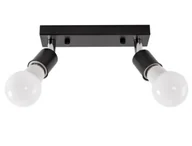 Lampy sufitowe - Lampa Sufitowa Plafon Reflektor Metal Line Black 2 - miniaturka - grafika 1