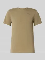 Koszulki męskie - T-shirt o kroju slim fit z nadrukiem z logo - miniaturka - grafika 1