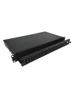 Pozostałe akcesoria sieciowe - ALANTEC Przełącznica FO 19" 1U 24xSC duplex czarna FOP-1U-24SCD-C - miniaturka - grafika 1